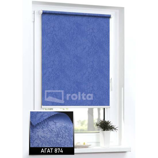 Тканинні ролети Агат 874 Синій Тканинні ролети Агат 874 Синій