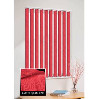 Вертикальні жалюзі Амстердам 6210 червоний