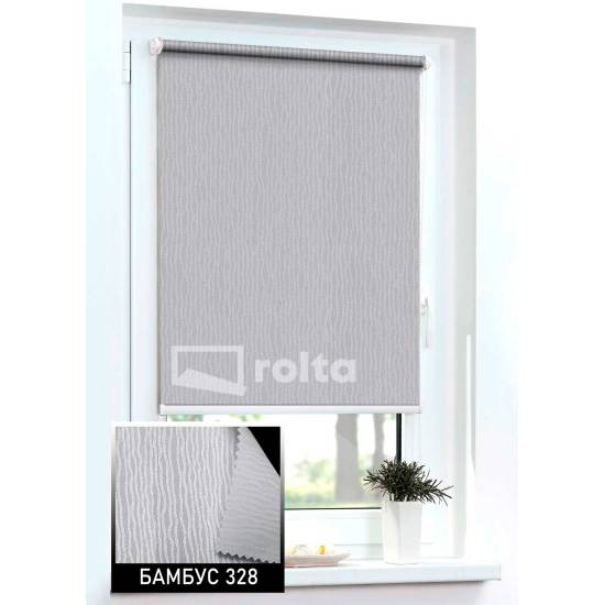 Тканинні ролети Бамбус 328 сірий Тканинні ролети Бамбус 328 сірий