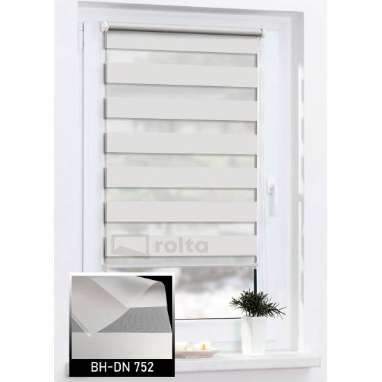 Ролети день-ніч блекаут DN 752 світло сірий