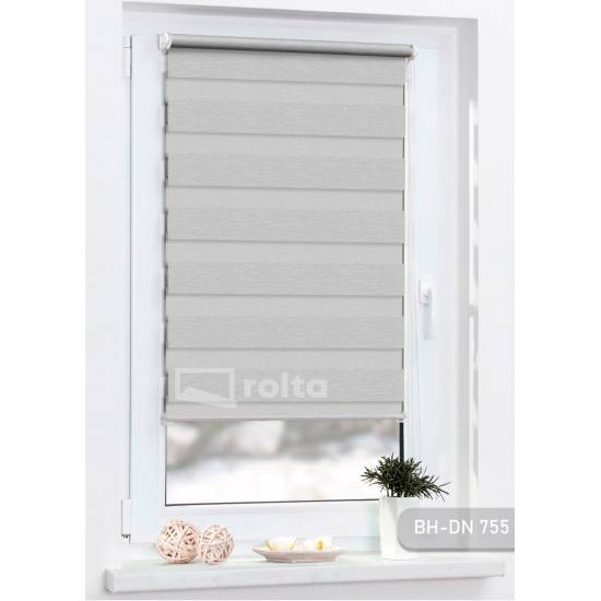 Ролети день-ніч блекаут DN 755 сірий