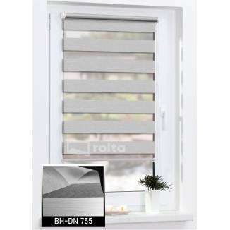 Ролети день-ніч блекаут DN 755 сірий