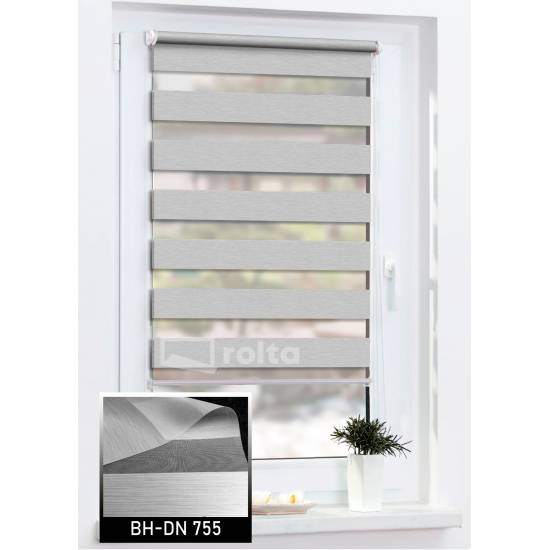 Ролети день-ніч блекаут DN 755 сірий