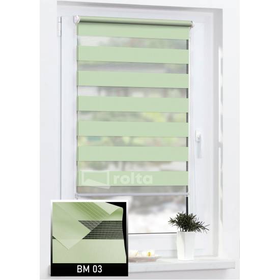 Ролети день-ніч BM 03 зелений Ролети день-ніч BM 03 зелений