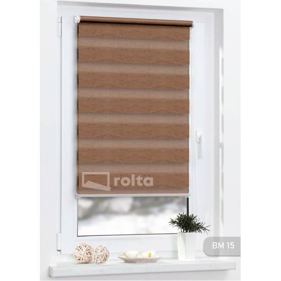 Ролети день-ніч BM 15 темно коричневий