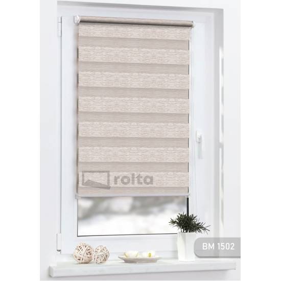 Ролети день-ніч BM 1502 світло коричневий