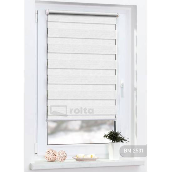 Ролети день-ніч BM 2531 біле срібло Ролети день-ніч BM 2531 біле срібло