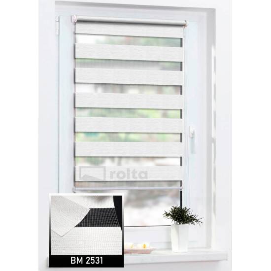 Ролети день-ніч BM 2531 біле срібло Ролети день-ніч BM 2531 біле срібло