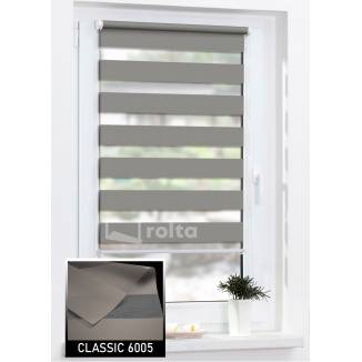 Ролети день-ніч CLASSIC 6005 сірий кварц