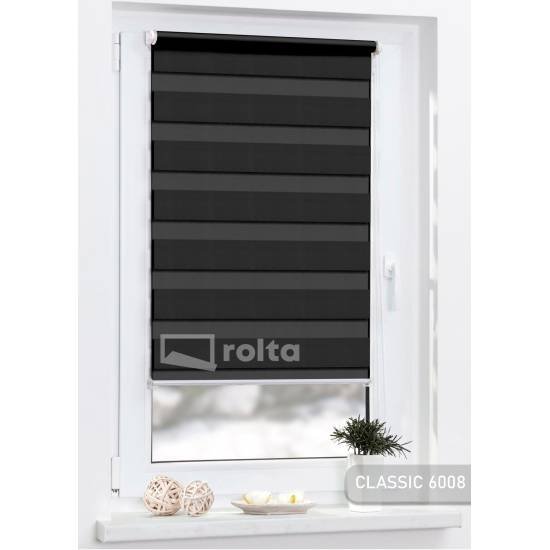 Ролети день-ніч CLASSIC 6008 чорний
