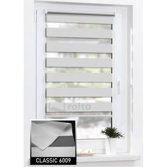 Ролети день-ніч CLASSIC 6009 сірий Ролети день-ніч CLASSIC 6009 сірий