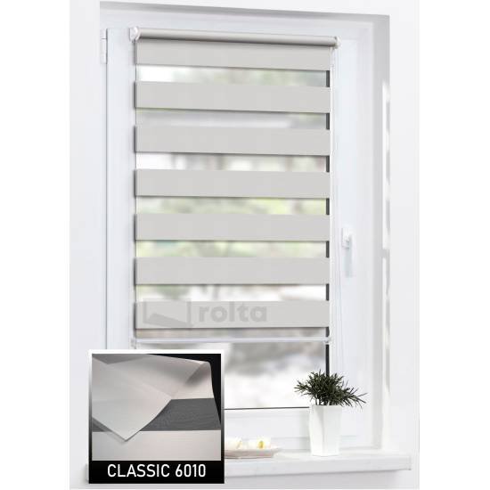 Ролети день-ніч CLASSIC 6010 темно сірий