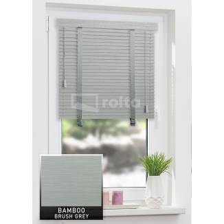 Дерев'яні жалюзі 25мм BAMBOO Brush Grey