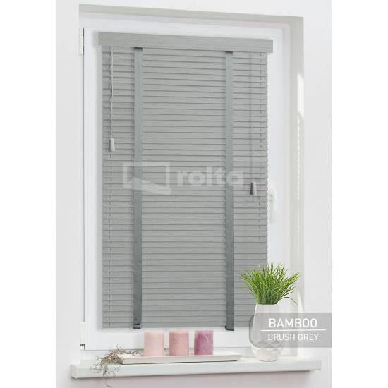 Дерев'яні жалюзі 25мм BAMBOO Brush Grey