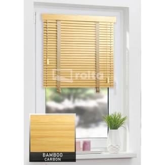 Дерев'яні жалюзі 25мм BAMBOO Carbon