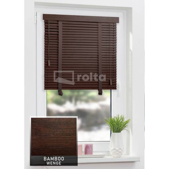 Дерев'яні жалюзі 25мм BAMBOO Wenge