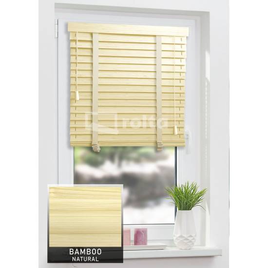 Дерев'яні жалюзі 50мм BAMBOO Natural