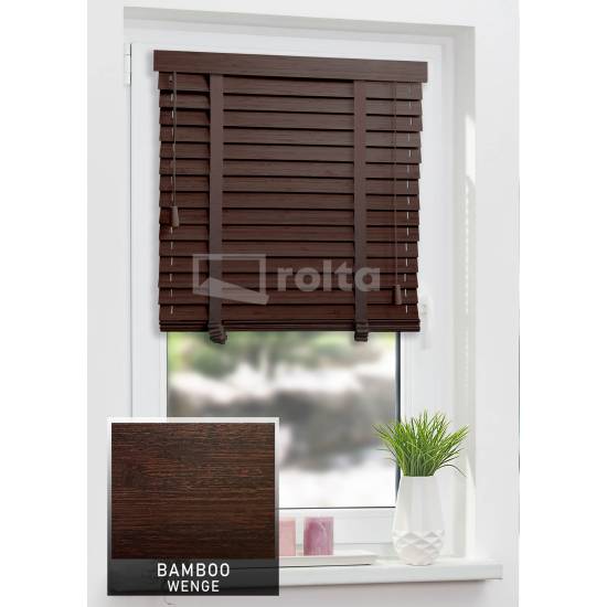Дерев'яні жалюзі 50мм BAMBOO Wenge