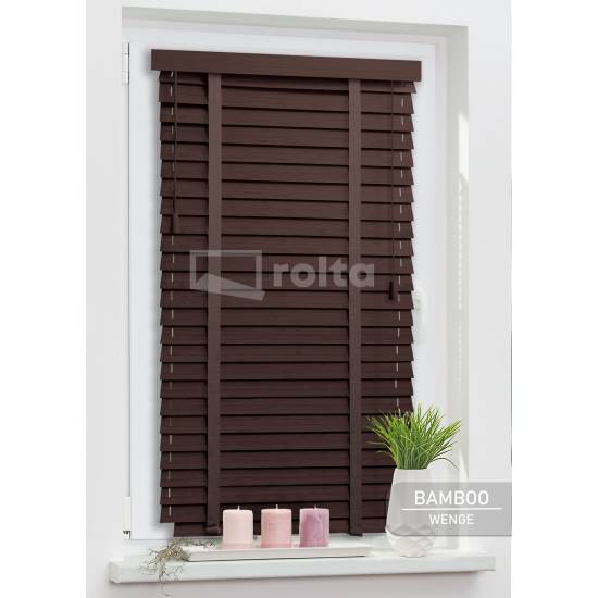 Дерев'яні жалюзі 50мм BAMBOO Wenge