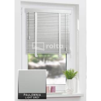 Дерев'яні жалюзі 25мм Paulownia Light Grey 