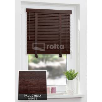 Дерев'яні жалюзі 25мм Paulownia Wenge
