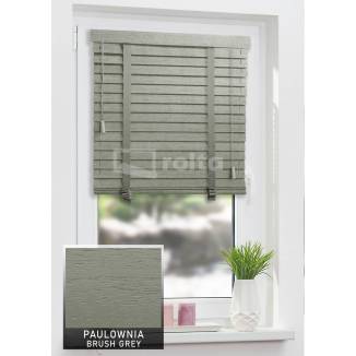 Дерев'яні жалюзі 50мм Paulownia Brush Grey