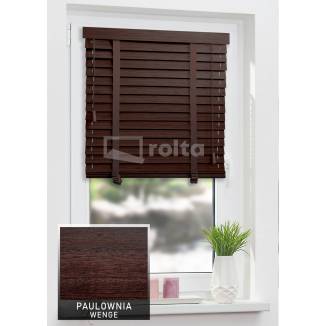 Дерев'яні жалюзі 50мм Paulownia Wenge