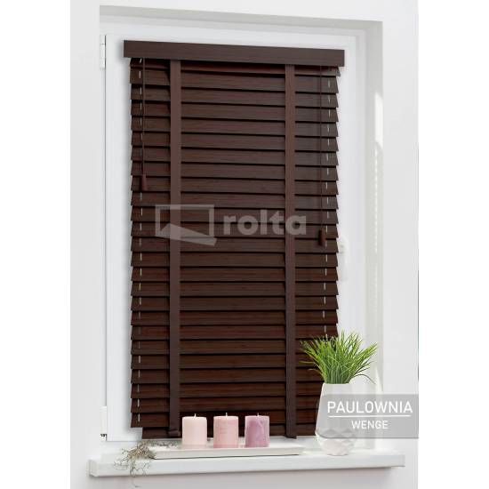 Дерев'яні жалюзі 50мм Paulownia Brush Wenge