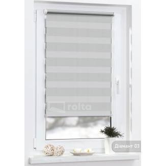 Ролети день-ніч Діамант 3 срібний