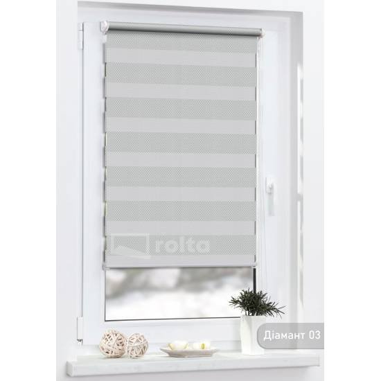 Ролети день-ніч Діамант 3 срібний Ролети день-ніч Діамант 3 срібний