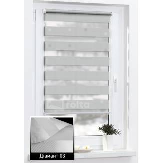 Ролети день-ніч Діамант 3 срібний