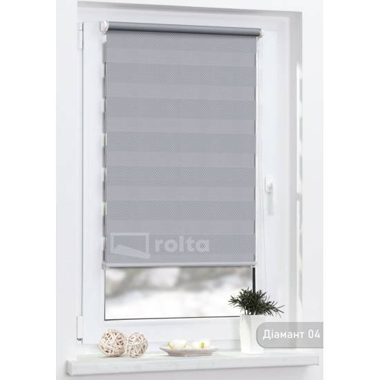 Ролети день-ніч Діамант 4 сірий Ролети день-ніч Діамант 4 сірий