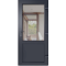 Двері металопластикові Вікнарофф скло 24мм Fenster400 850х2050 мм колір зовні антрацит