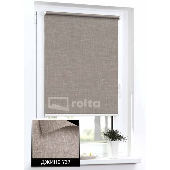 Тканинні ролети Джинс 737 коричневий Тканинні ролети Джинс 737 коричневий