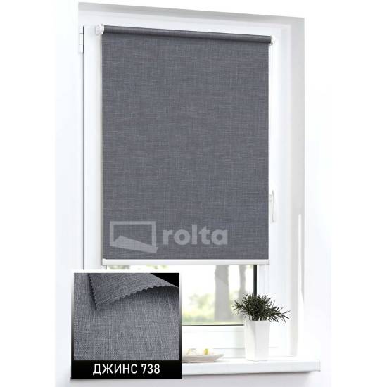 Тканинні ролети Джинс 738 антрацит Тканинні ролети Джинс 738 антрацит