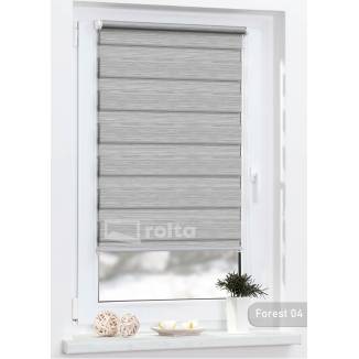 Ролети день-ніч блекаут FOREST 04 світло-сірий