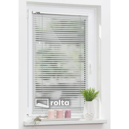 Горизонтальні жалюзі алюмінієві 4417 срібні (гладкі)