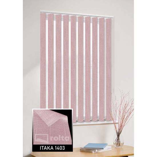 Вертикальні жалюзі  Ітака 1403 рожевий