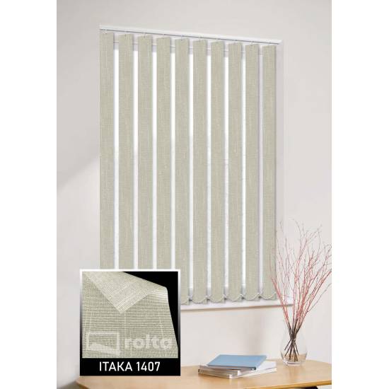 Вертикальні жалюзі Ітака 1407 слонова кисть Вертикальні жалюзі Ітака 1407 слонова кисть