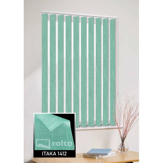 Вертикальні жалюзі Ітака 1412 зелений Вертикальні жалюзі Ітака 1412 зелений