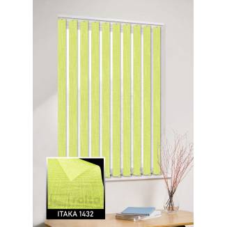 Вертикальні жалюзі  Ітака 1432 лимонний