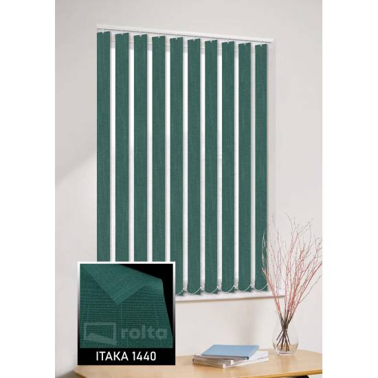 Вертикальні жалюзі  Ітака 1440 темно-зелений