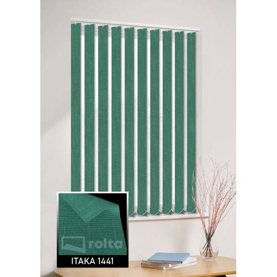 Вертикальні жалюзі Ітака 1441 смарагдовий Вертикальні жалюзі Ітака 1441 смарагдовий