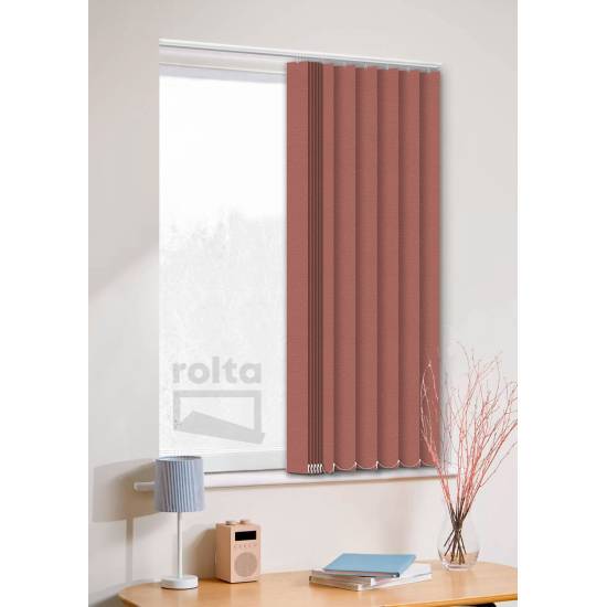 Вертикальні жалюзі Кріпе 13 коричневий