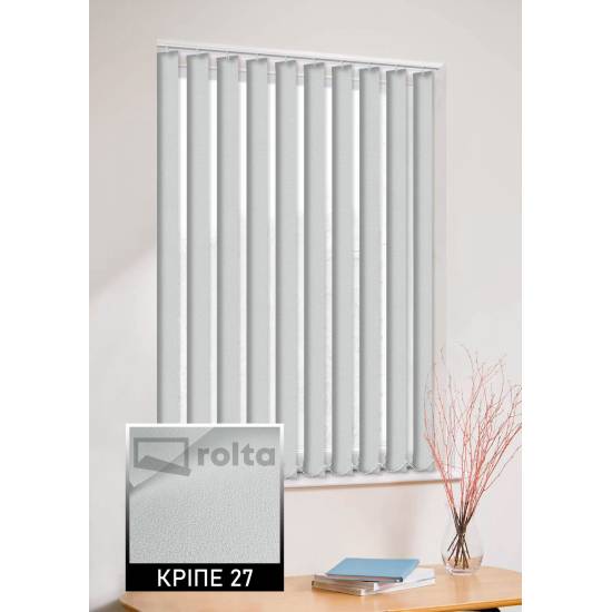 Вертикальні жалюзі Кріпе 27 сірий