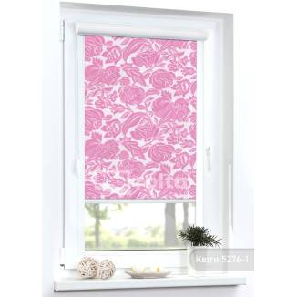 Тканинні ролети Квіти 5276/1 рожевий