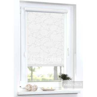 Тканинні ролети Квіти 5276/3 білі