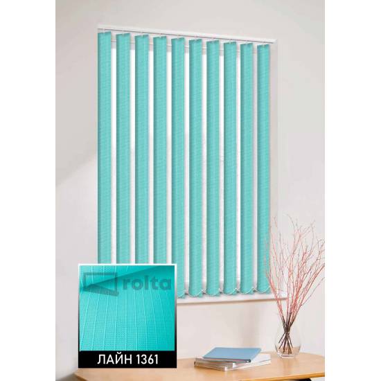 Вертикальні жалюзі Лайн 1361 бірюзовий