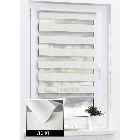 Ролети день-ніч ЛОФТ 1 білий