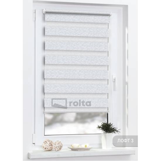 Ролети день-ніч ЛОФТ 3 світло сірий